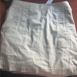 Banana Republic Cream Pencil Mini Skirt